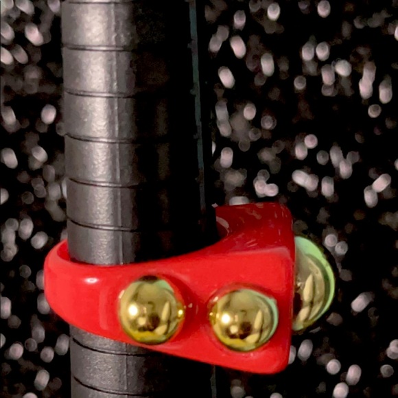 Red & Gold Fun Party Ring - Picture 1 of 8